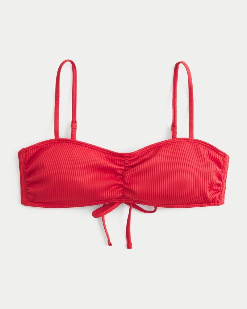 Ribbed Scoop Bikini Top Product Image