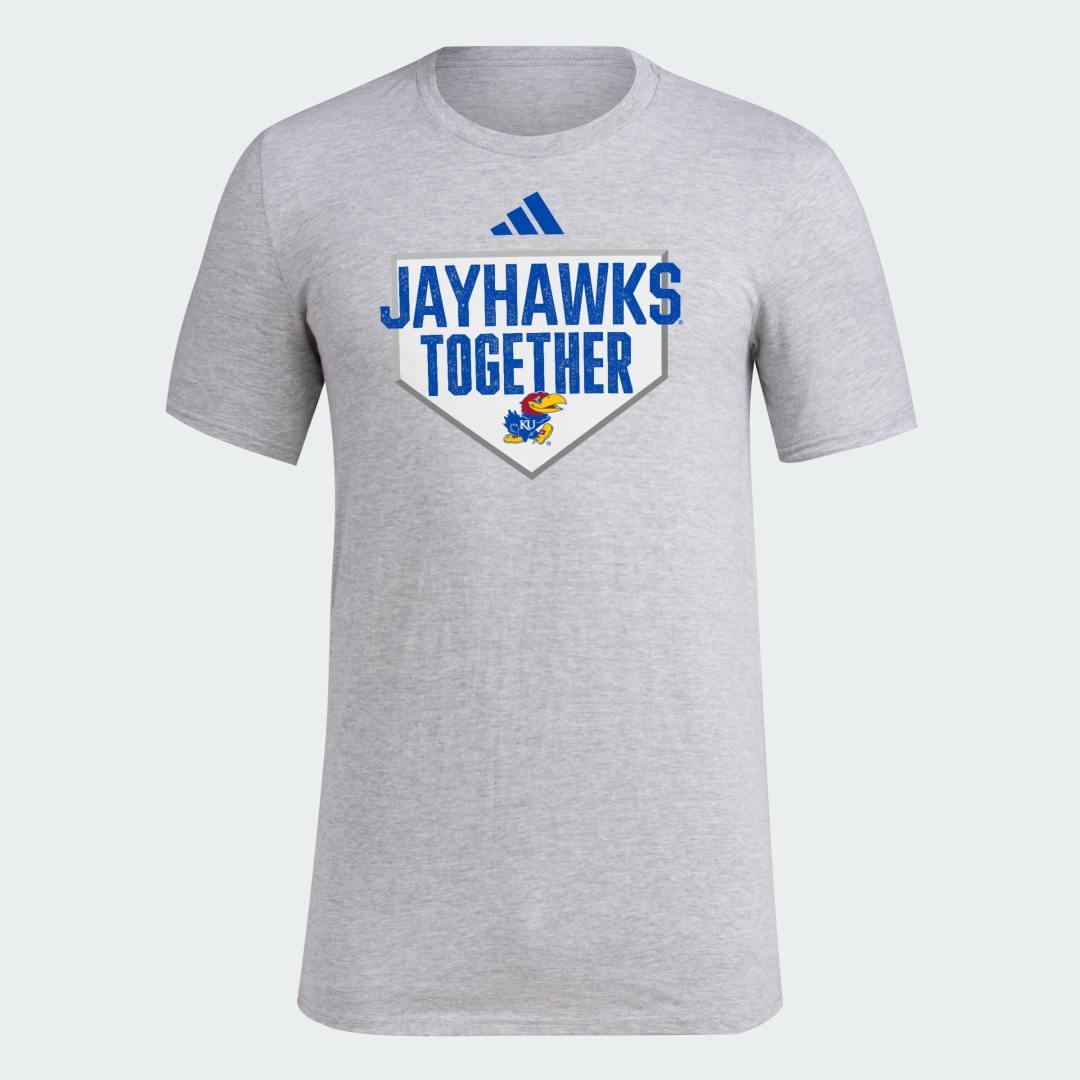 adidas Georgia Tech Yellow Jackets Dugout Postseason Tee Medium Grey Heather L Mens Product Image