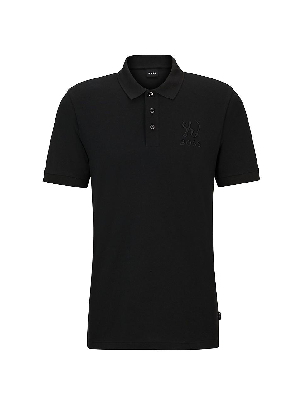 Boss by Hugo Boss Mens Lunar New Year Artwork Polo Shirt Product Image