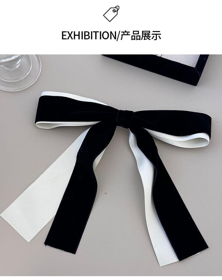 Bow Velvet Hair Clip Product Image