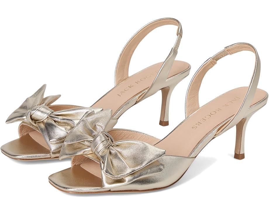 Lola Bow Sandal - Metallic Nappa Product Image