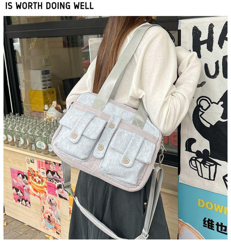 Plain Multi-Pocket Computer Bag Product Image