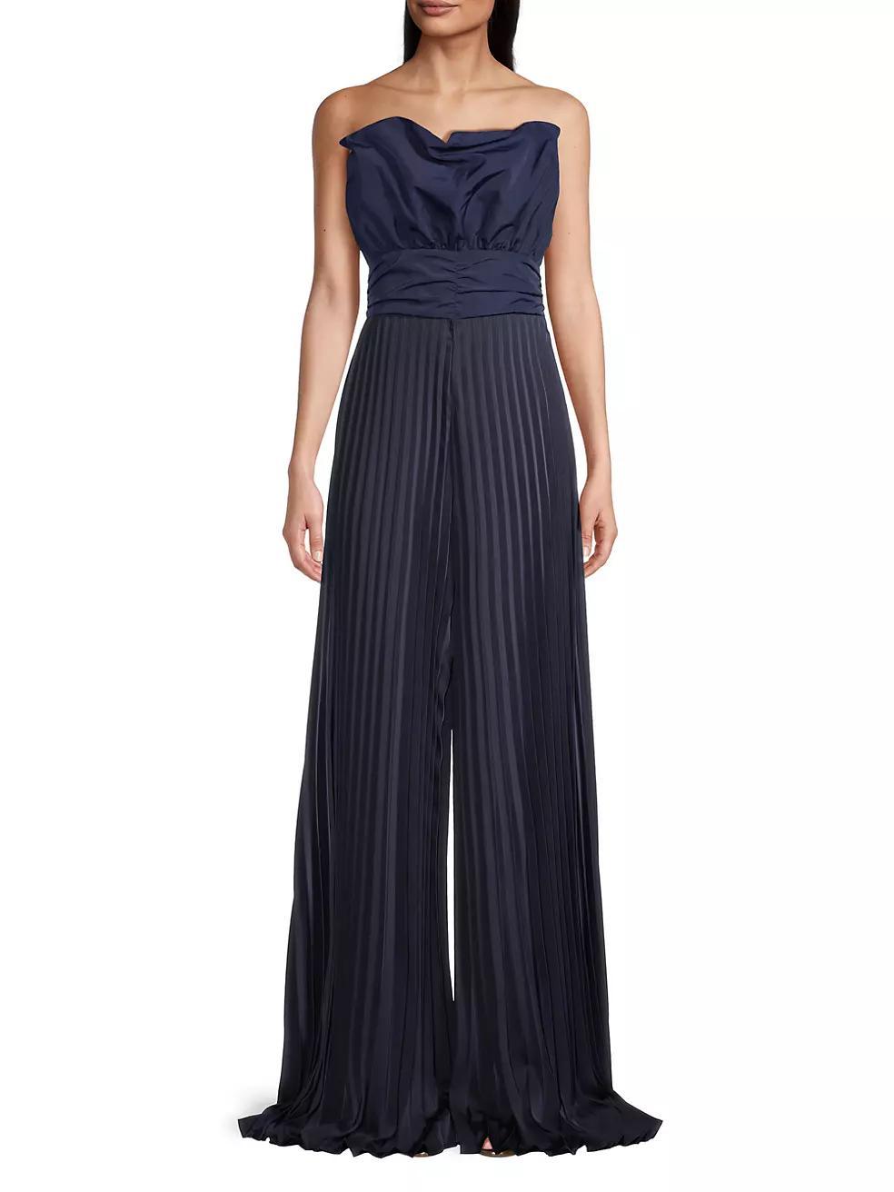 Pleated Crepe Jumpsuit Product Image