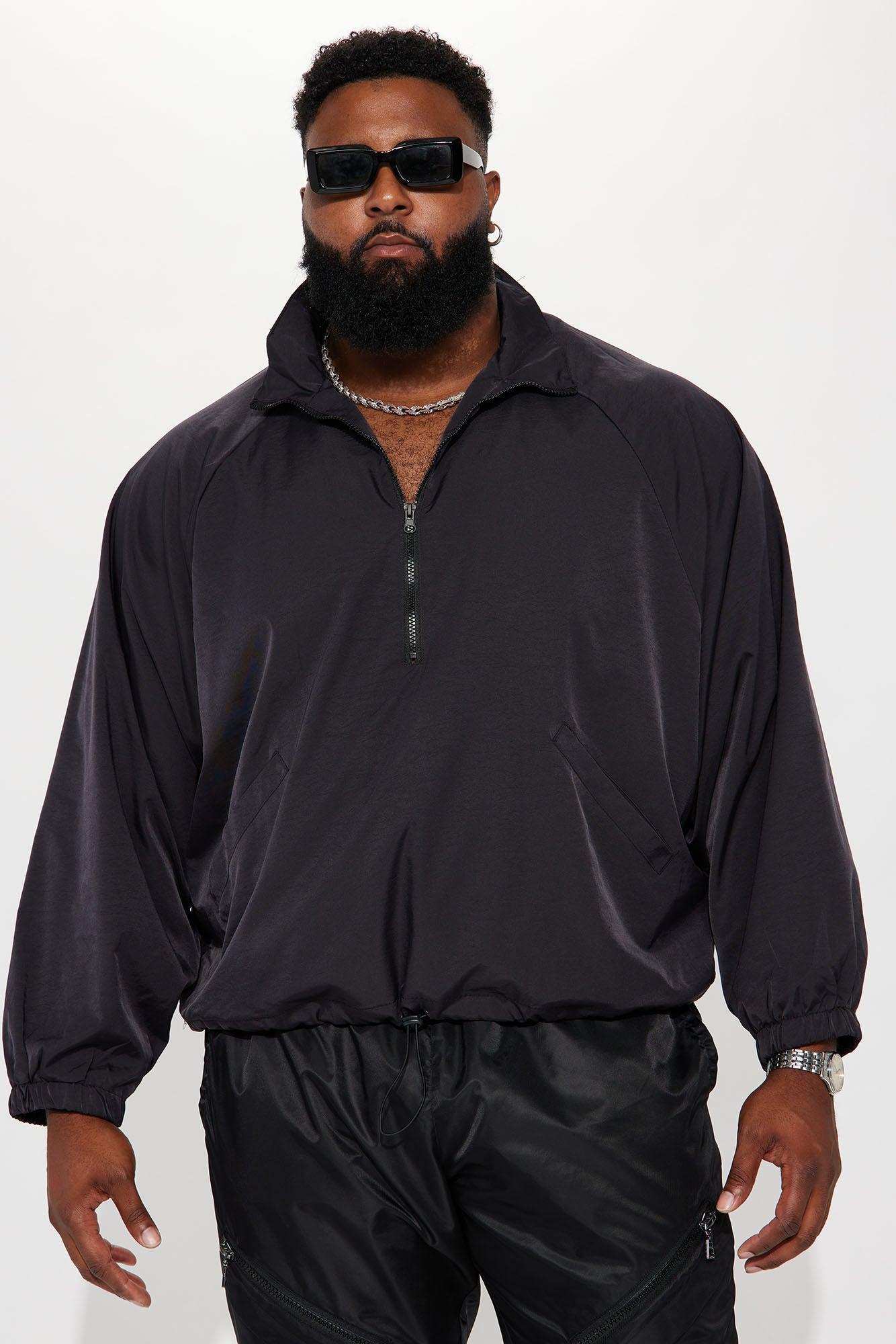 Stormy Iridescent Nylon Anorak - Black Product Image