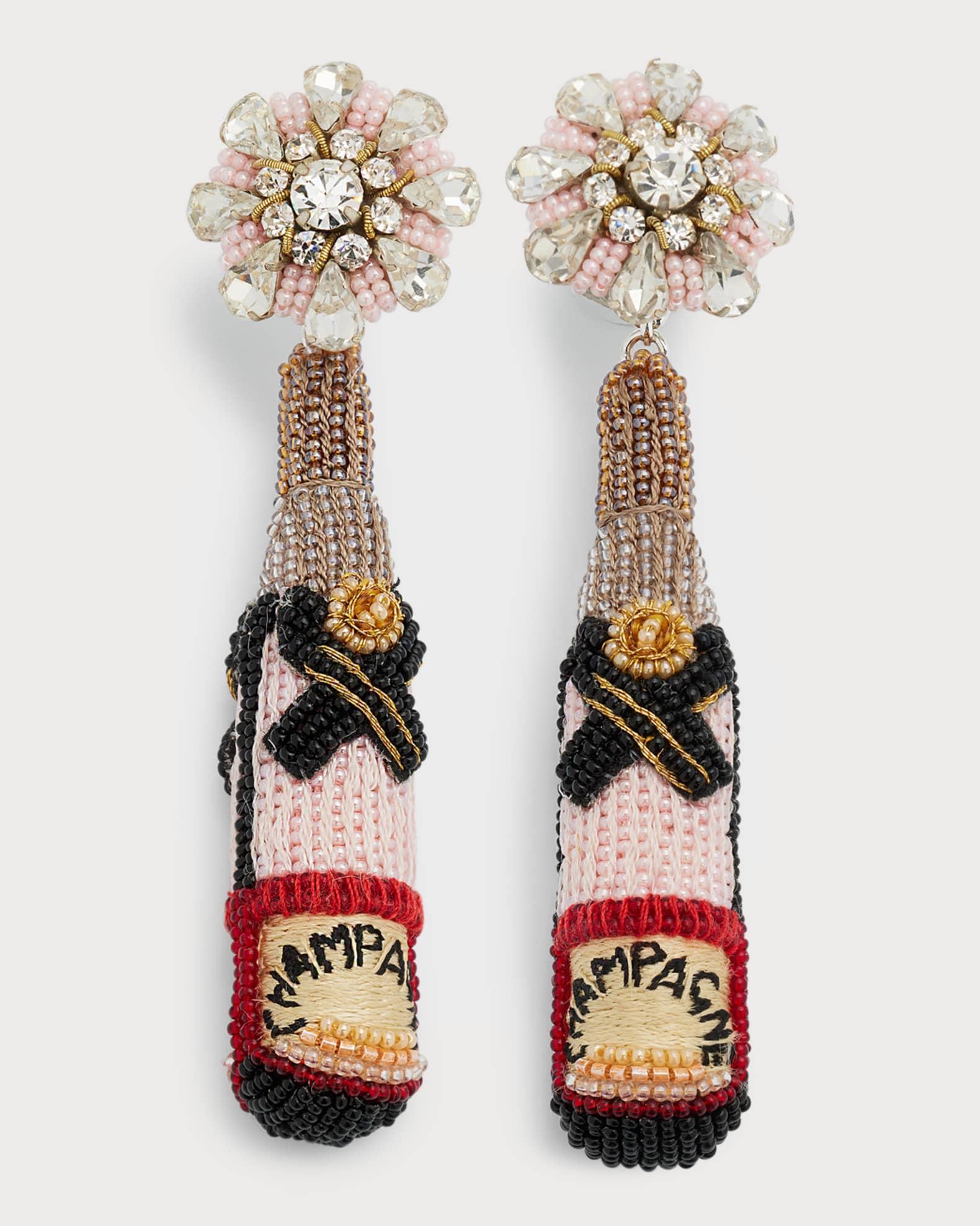 Rose Bottle Earrings Product Image
