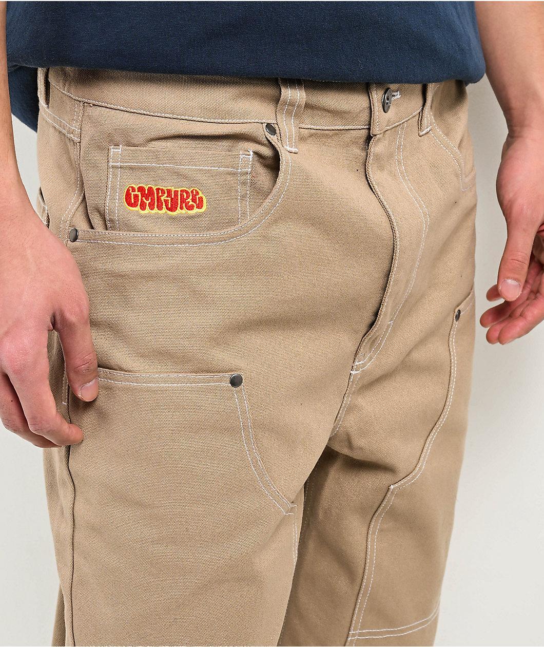 Empyre Double Knee Khaki Canvas Skate Pants Product Image