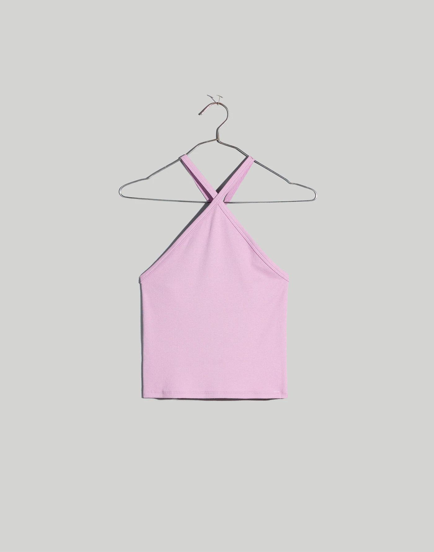 Supima® Rib Halter Tank Top Product Image