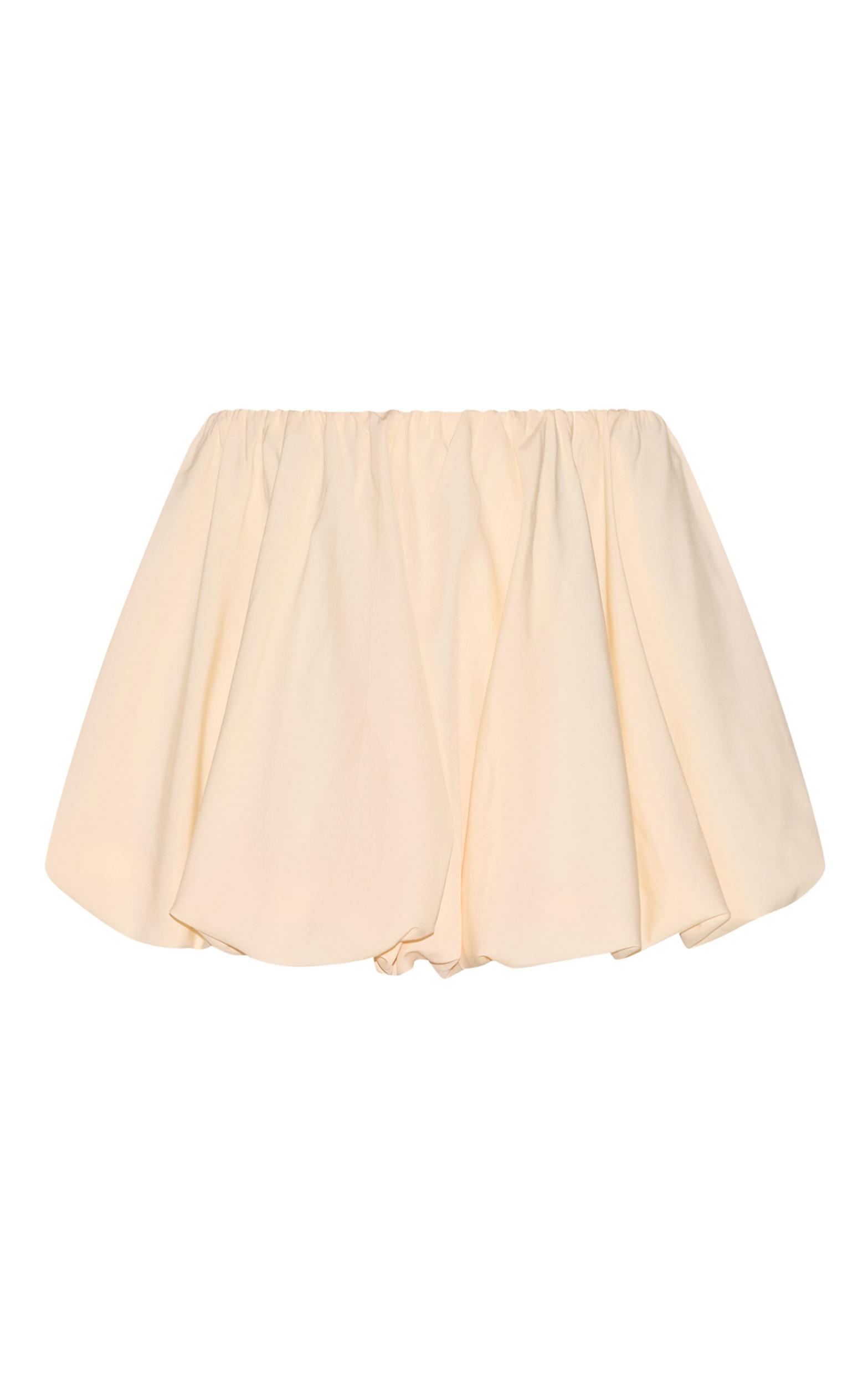 Cream Puffball Skirt Product Image