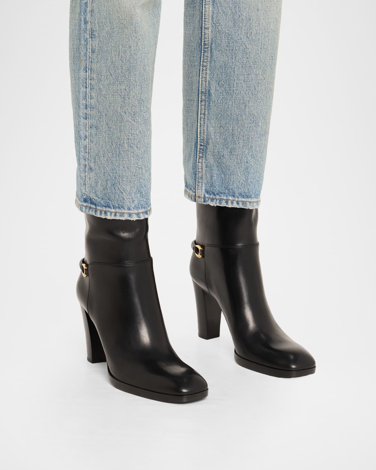 Sulpice Smooth Leather Booties Product Image