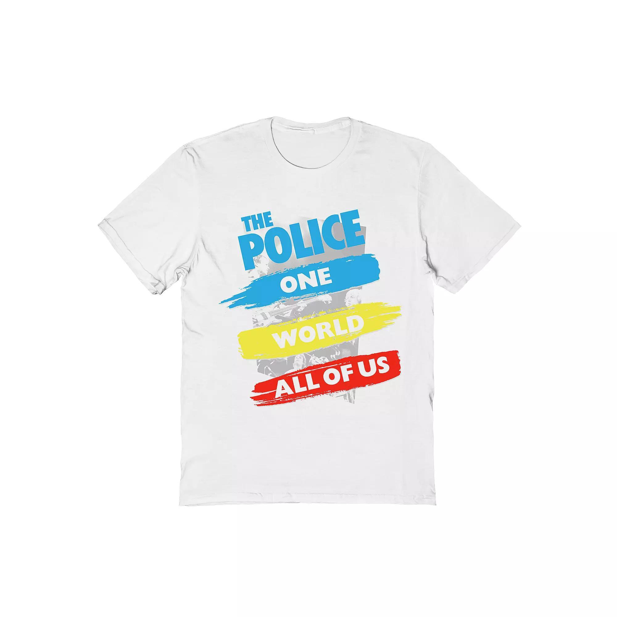 Men's The Police Tee, Size: Large, White Product Image