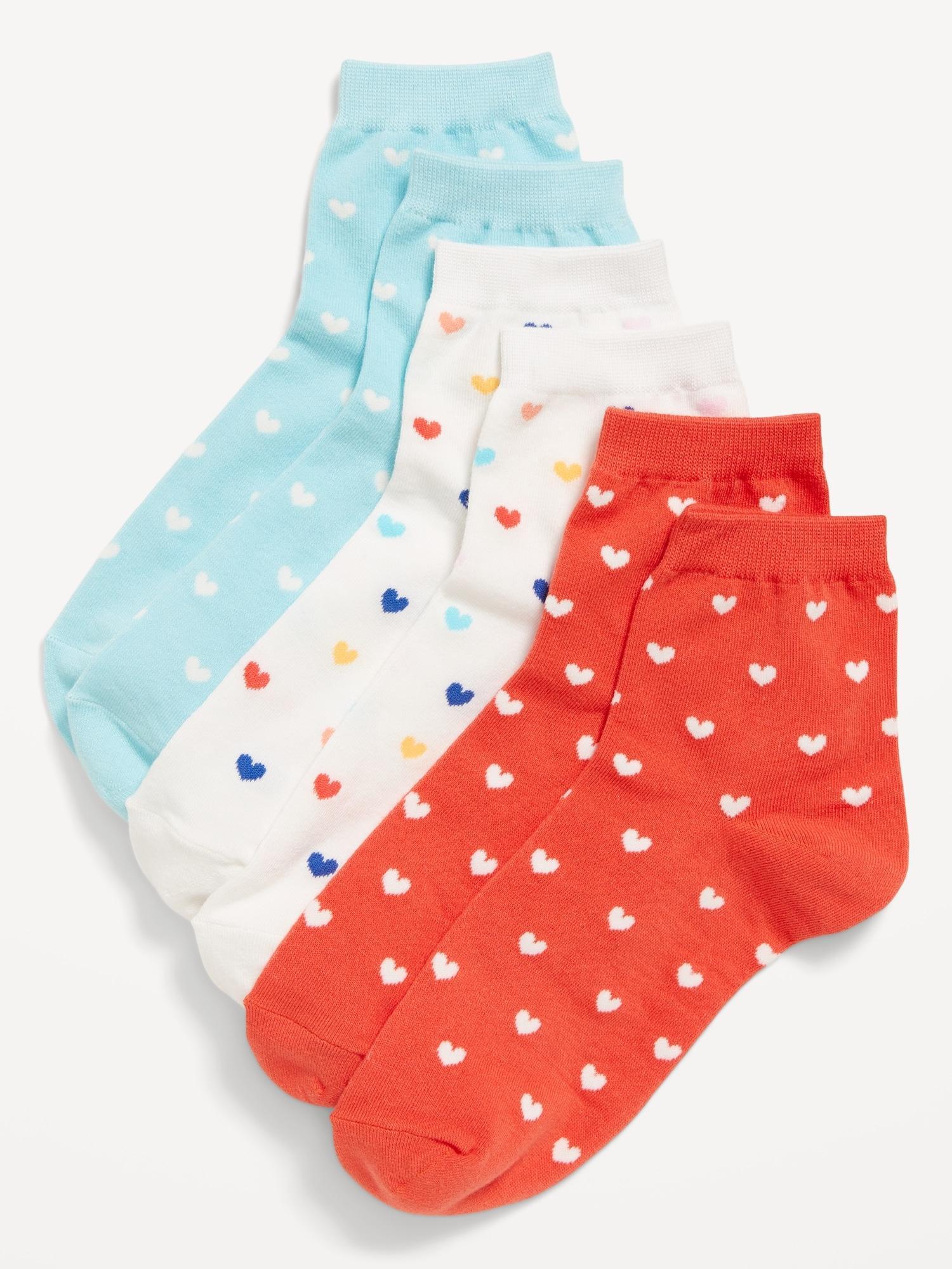 Novelty Quarter Crew Socks 3-Pack for Women Product Image