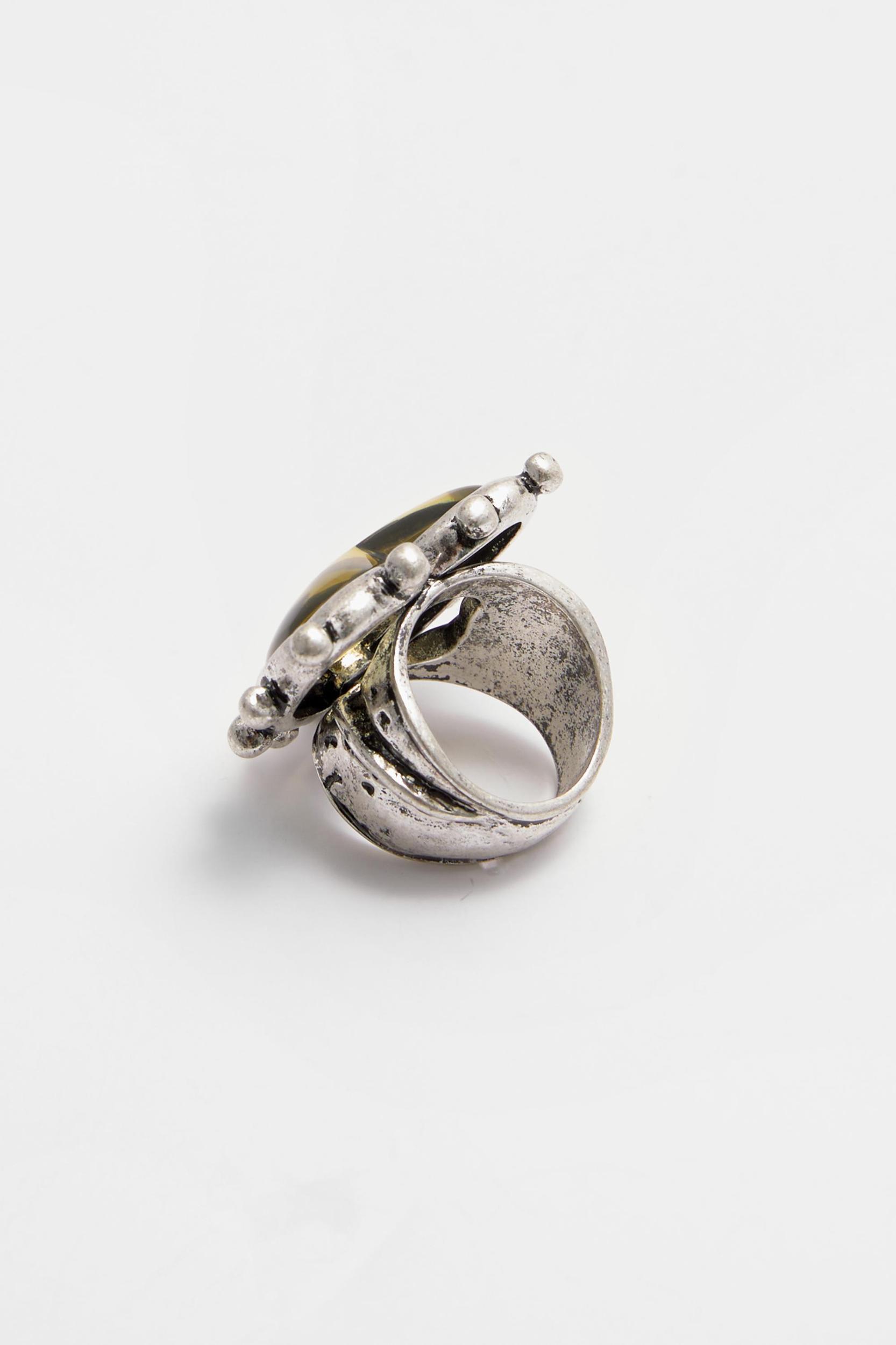 Metallic Heart Ring Product Image