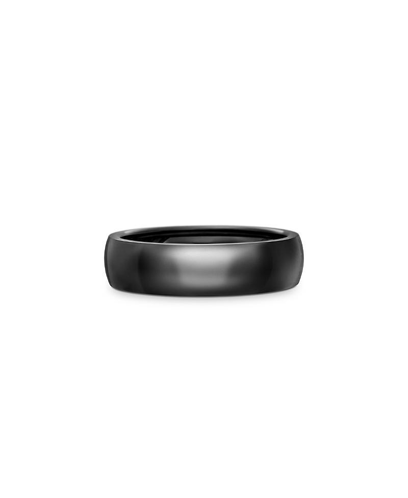 David Yurman Mens Black Titanium 6mm Classic Band Product Image