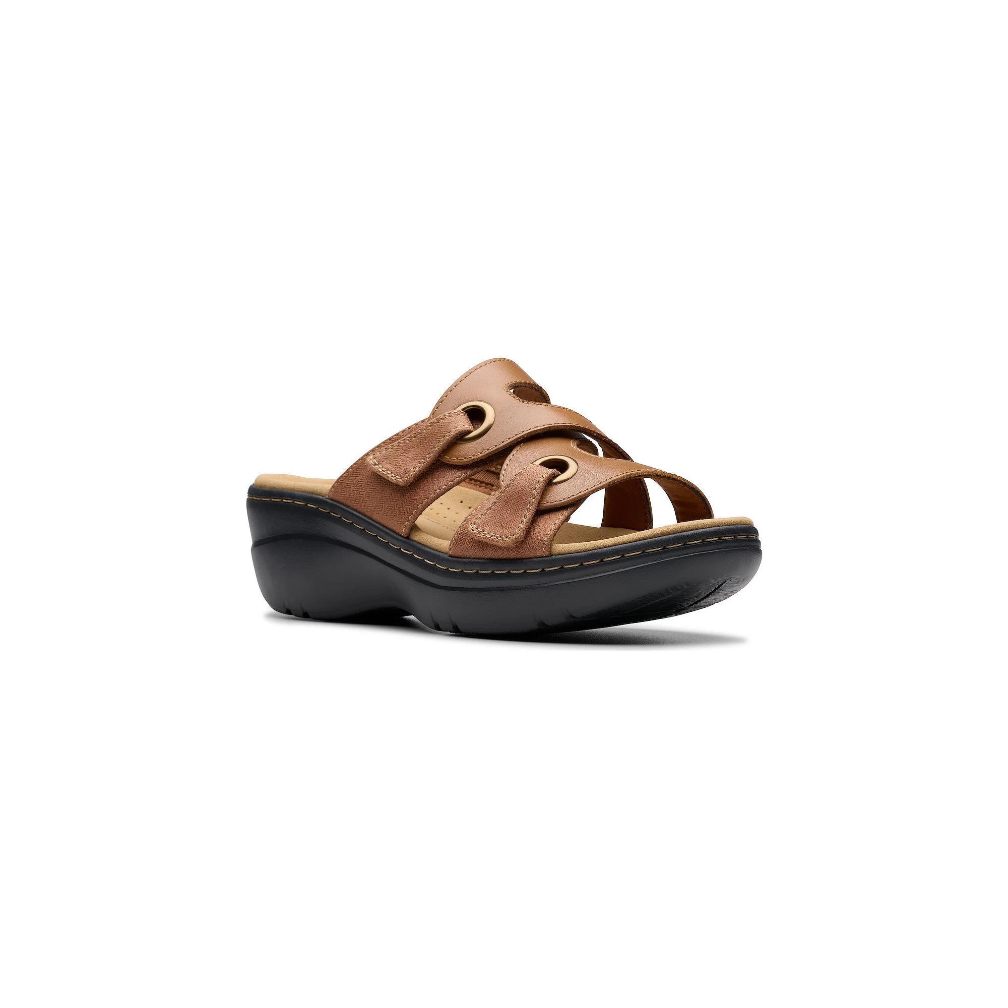 Clarks® Merliah2 Cove Women's Slide Platform Sandals, Size: 6.5, Leather Product Image