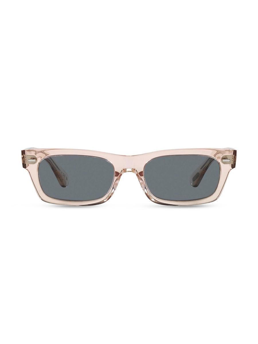 Mens Kasdan 48MM Rectangle Solid Sunglasses Product Image