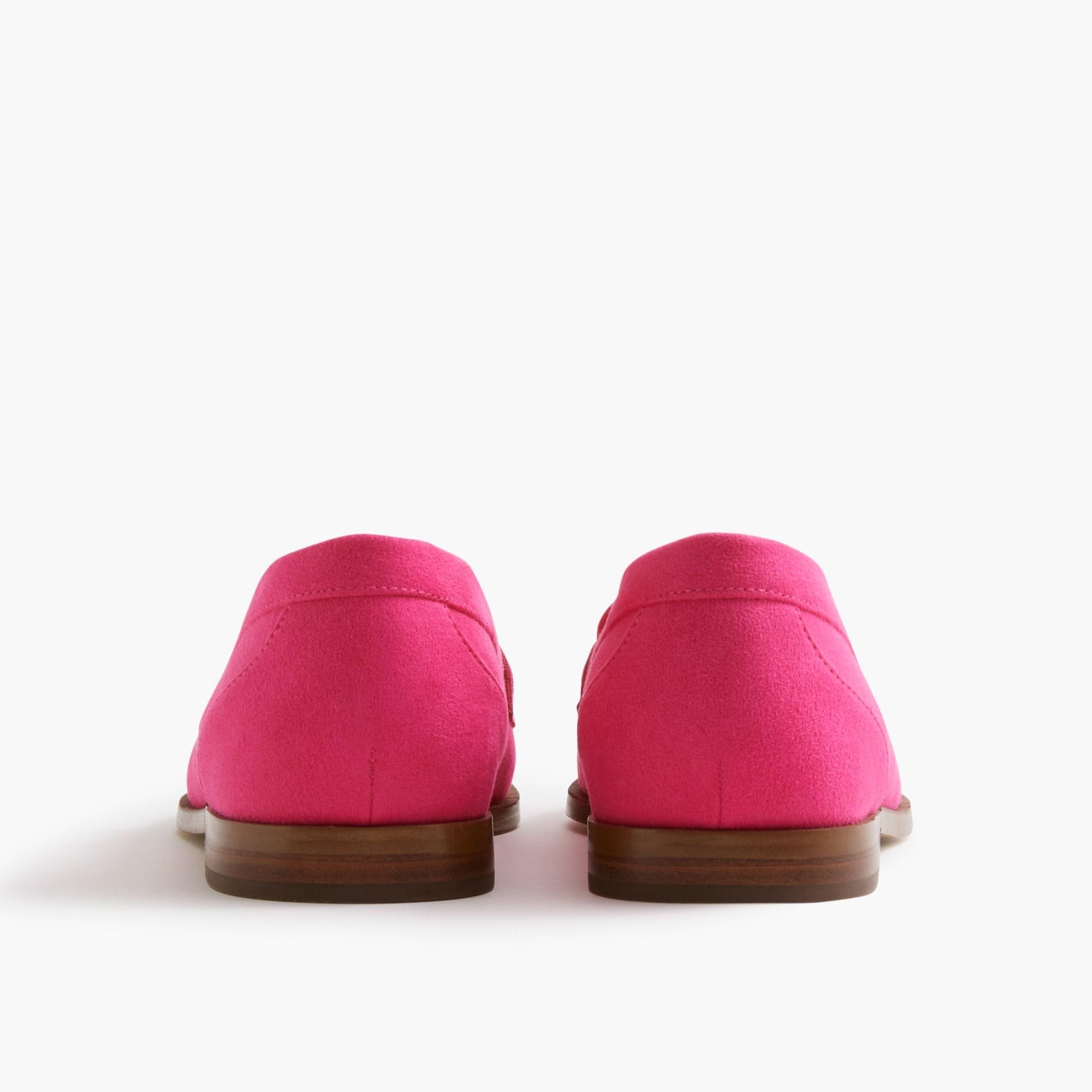 Sueded bow loafers Product Image