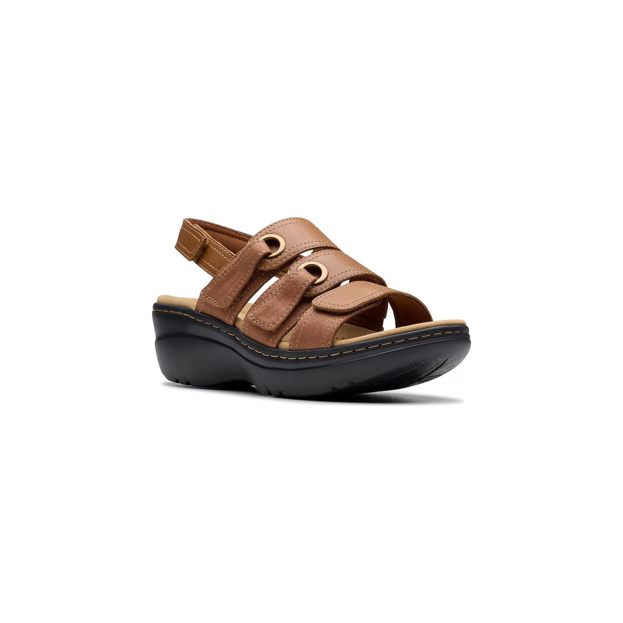 Clarks® Merliah2 Women's Wedge Sandals, Size: 11, Leather Product Image