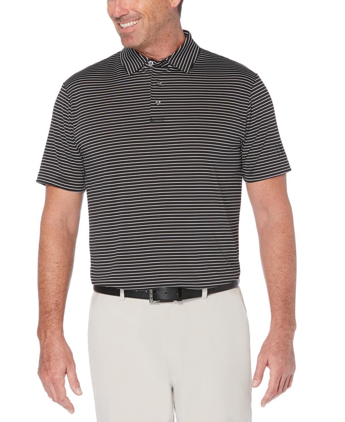 Pga Tour Mens Short Sleeve Feeder Stripe Polo Golf Shirt Product Image