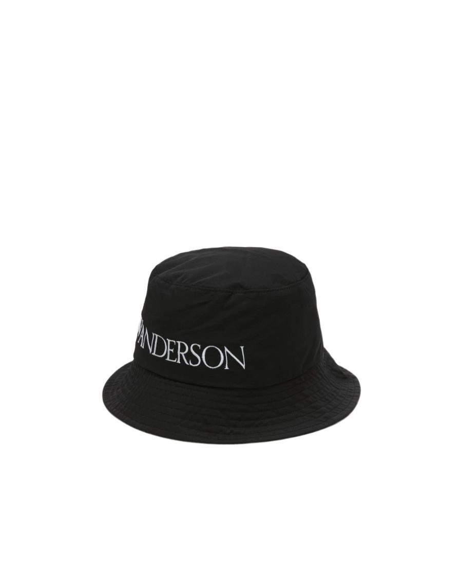 JW ANDERSON Logo-embroidered Tonal-stitching Bucket Hat In Black Product Image
