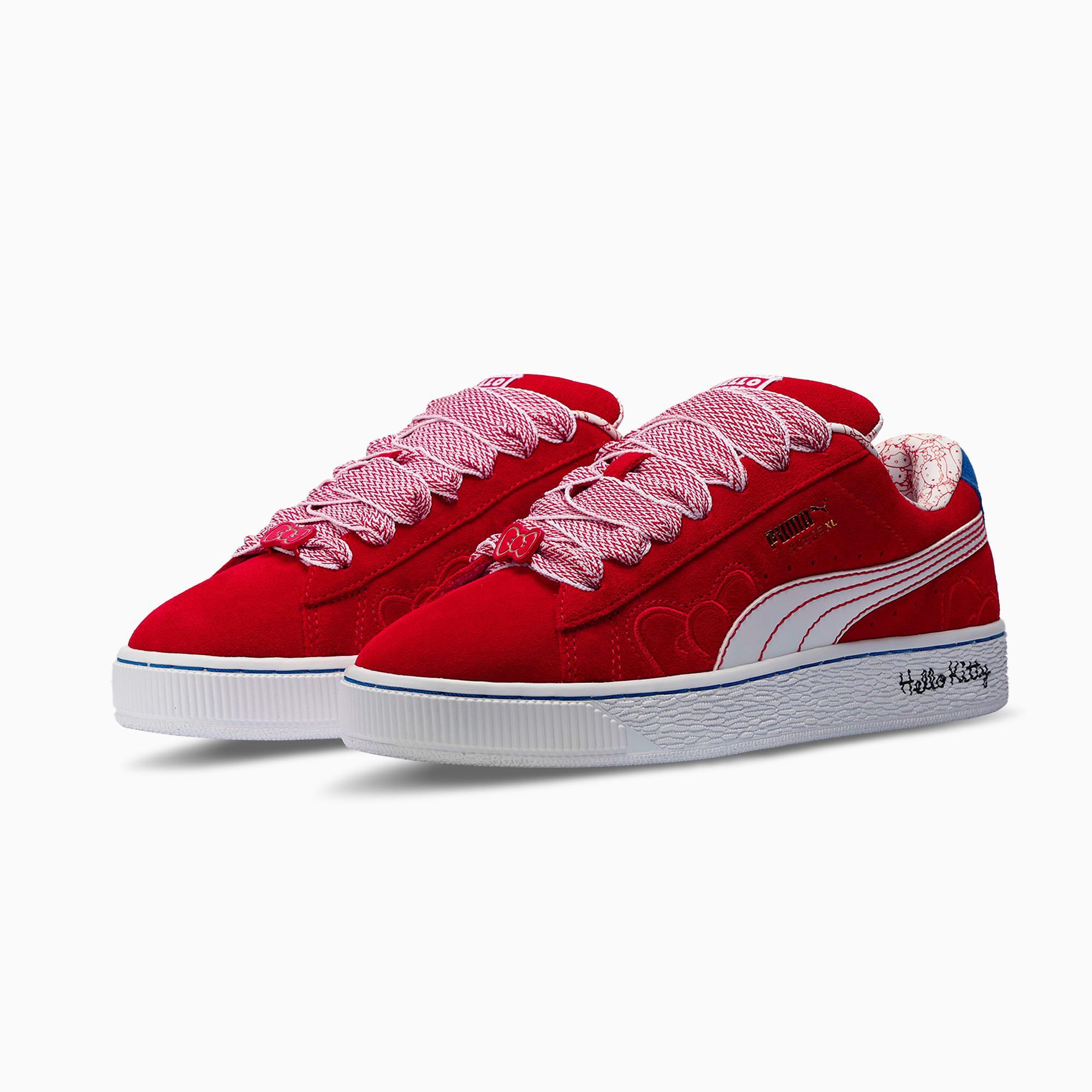 PUMA x HELLO KITTY® AND FRIENDS Suede XL Red Bow Women's Sneakers Product Image