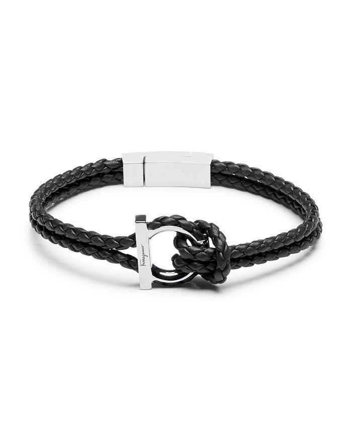 Mens Braided Leather Bracelet Product Image