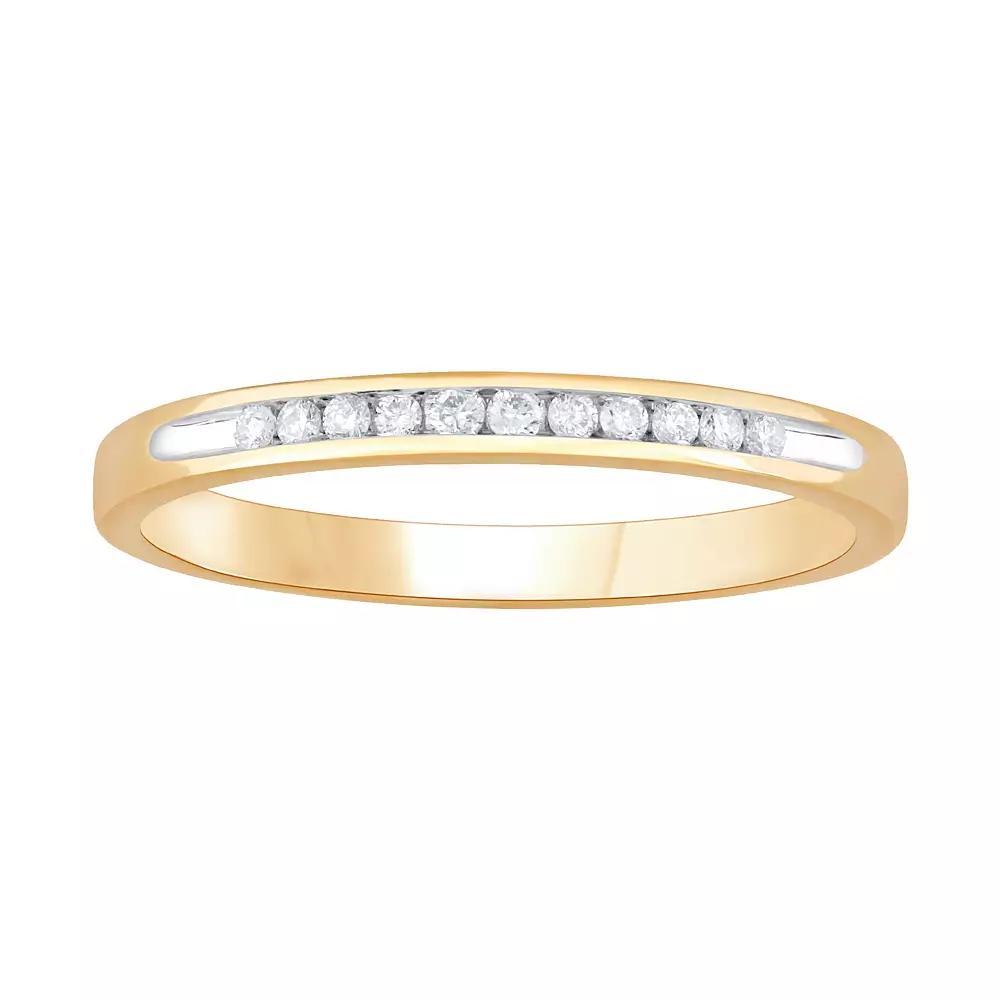 Diamond Medley 14k Gold 1/10 Carat T.W. Lab-Grown Diamond Ring, Women's, Size: 9 Product Image