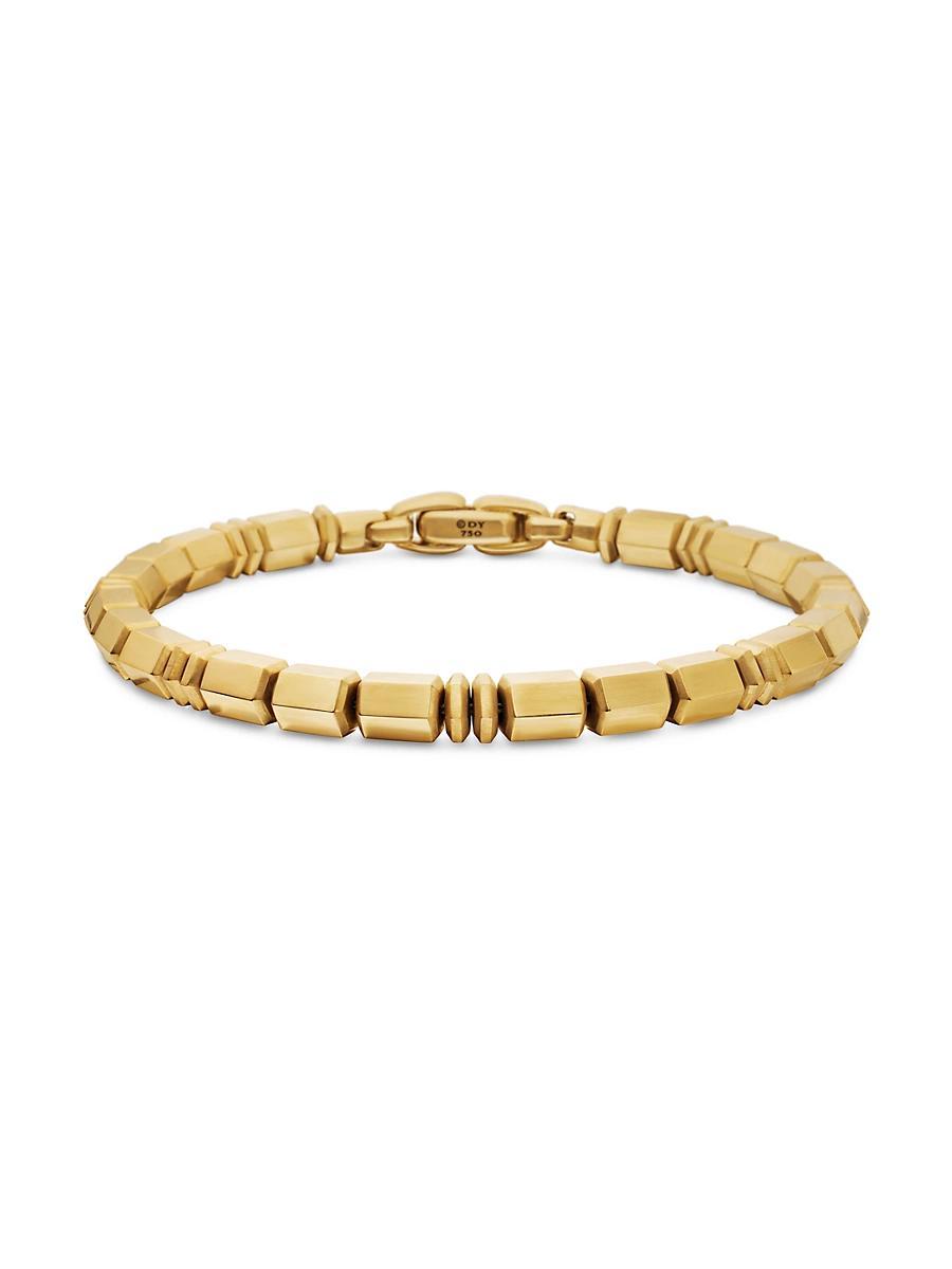 Mens Spiritual Beads Bracelet in 18K Yellow Gold, 6MM Product Image
