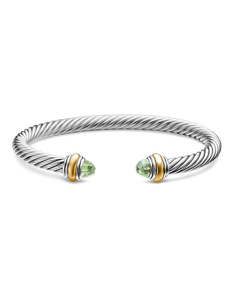 David Yurman Cable Classics Bracelet with Blue Topaz and Gold Product Image