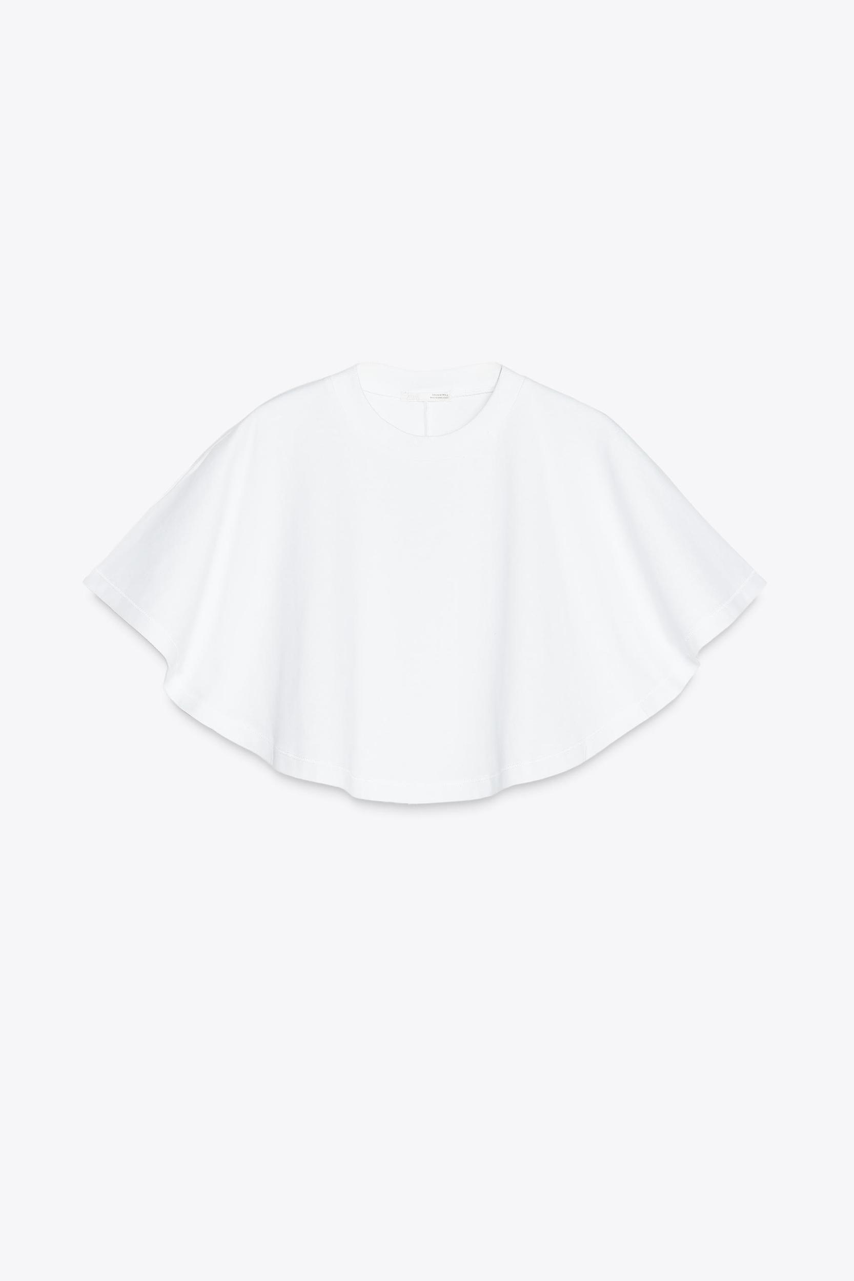 WASHED EFFECT CAPE T-SHIRT Product Image
