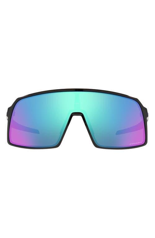 Oakley Mens OO9406 Sutro 37mm Rectangle Sunglasses - Polished Black/Prizm Sapphire Product Image