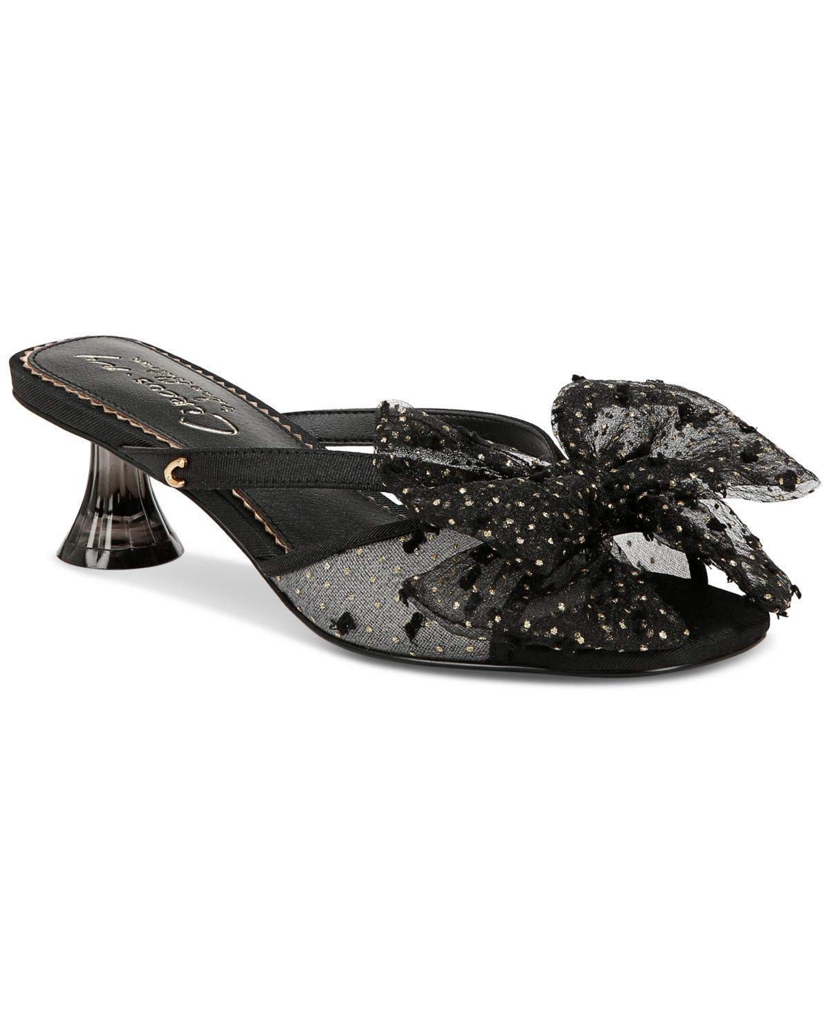 Circus NY by Sam Edelman Natalina Fabric Butterfly Bow Kitten Heel Sandals Product Image