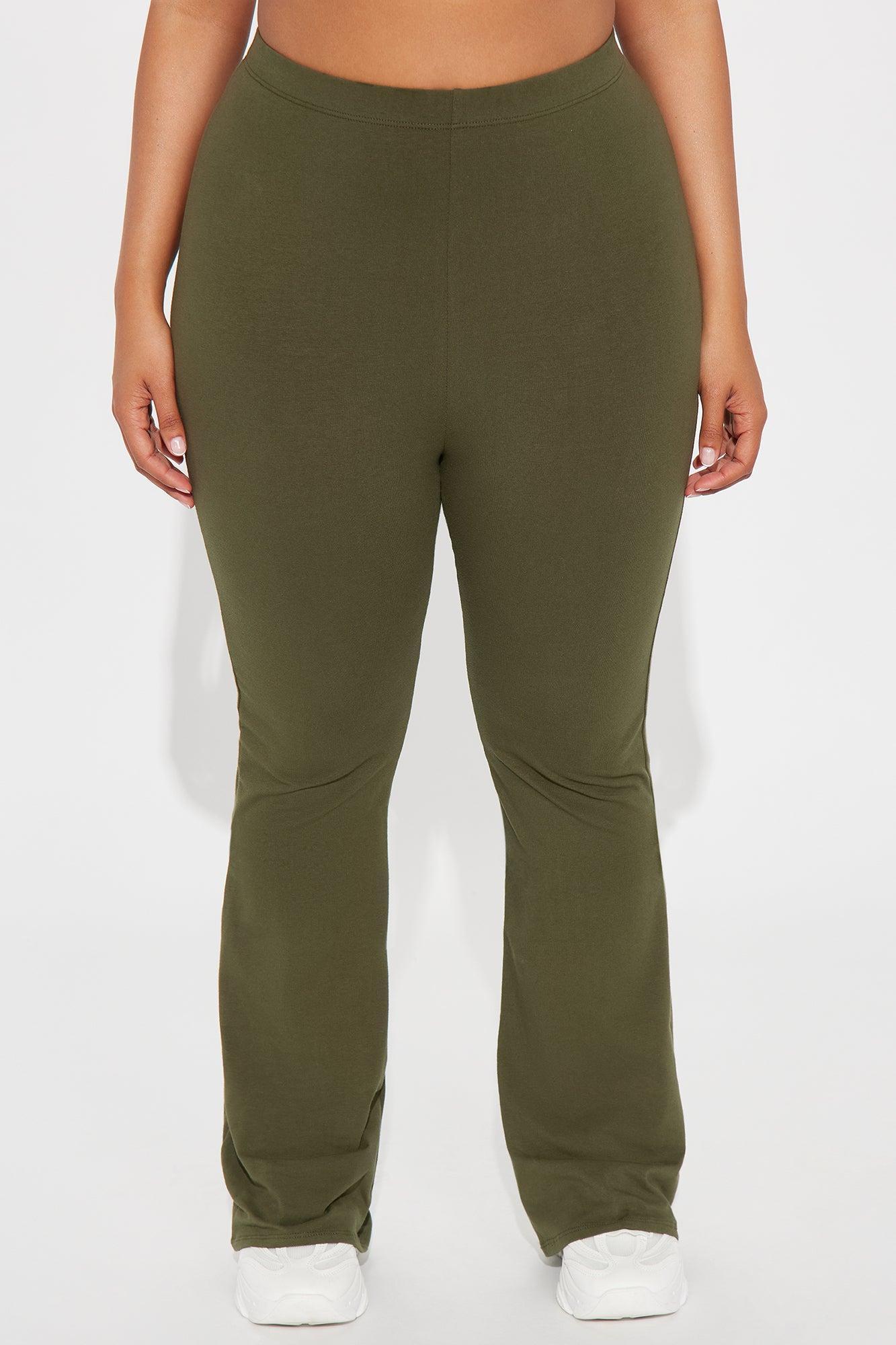 Adriana Flare Pant - Dark Olive Product Image