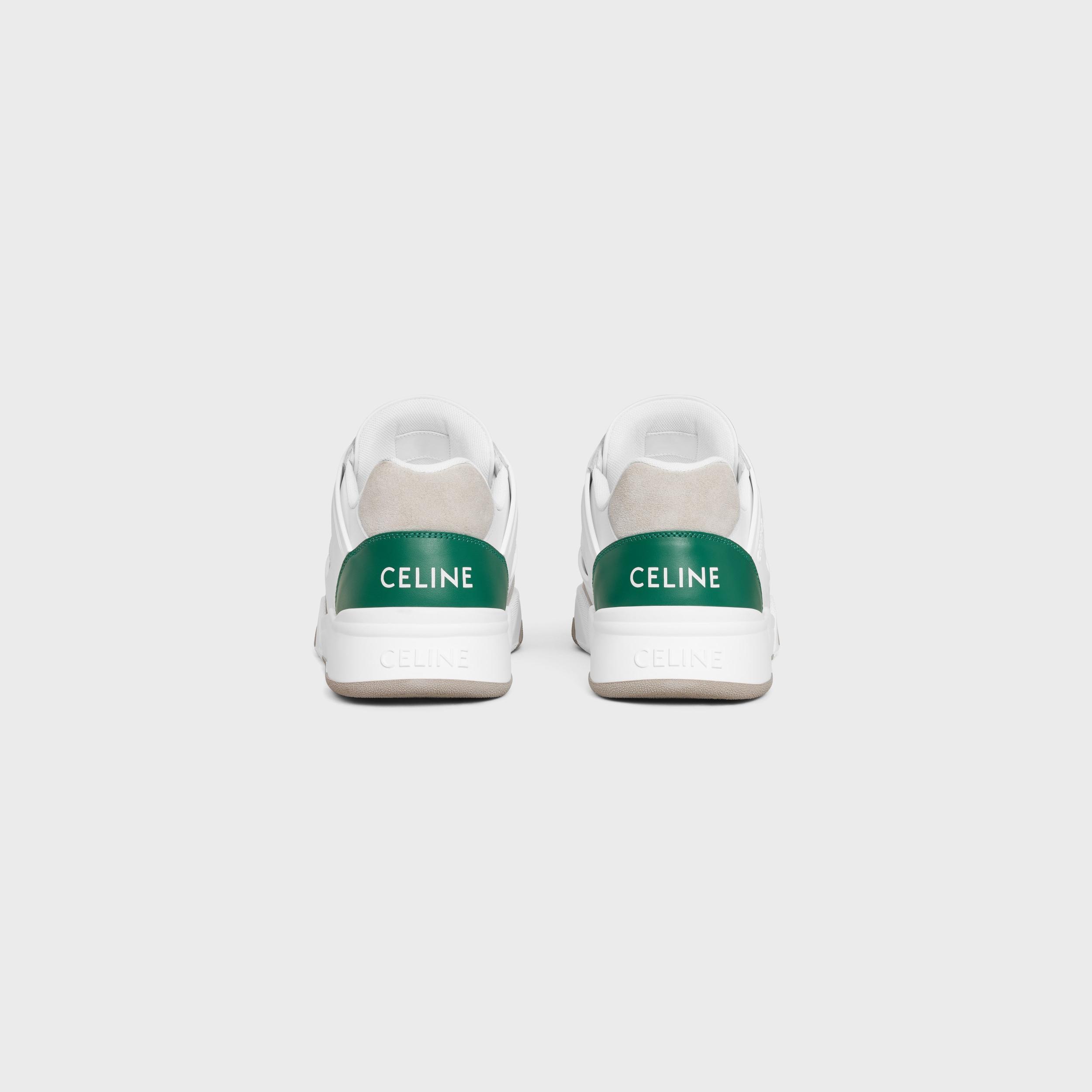 CELINE TRAINER CT-07 LOW LACE-UP SNEAKER in CALFSKIN AND SUEDE CALFSKIN Product Image