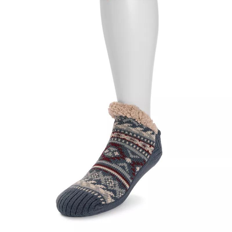 Men's MUK LUKS® Ankle Cabin Socks, Size: SMLL/MEDM, Red Walnut Product Image