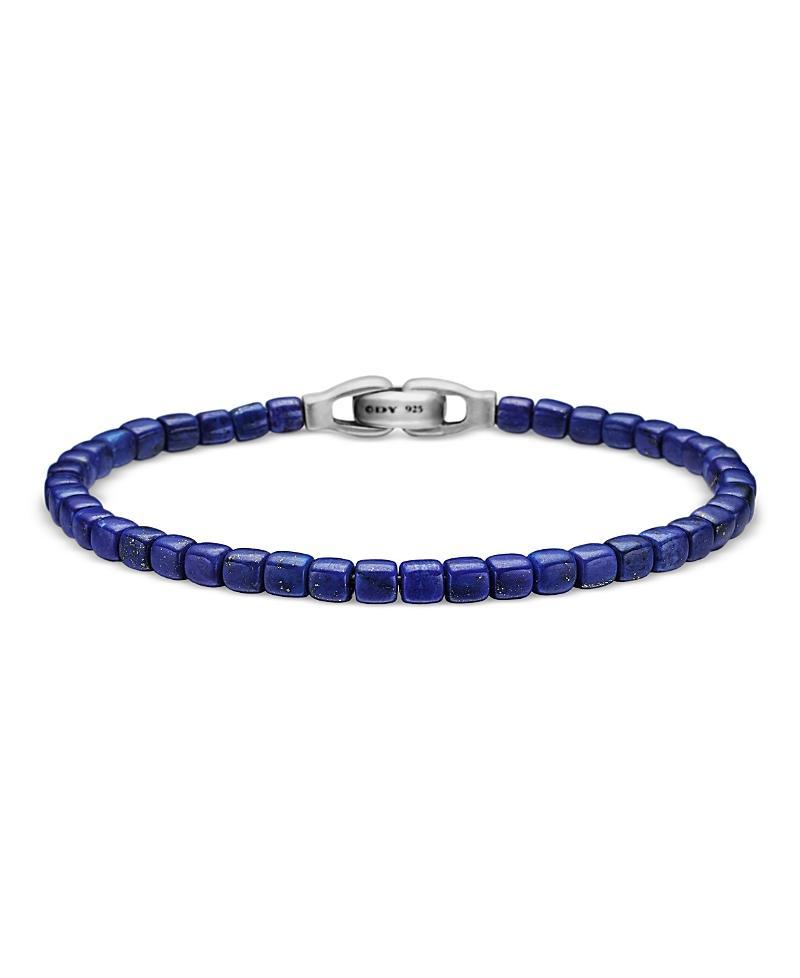 David Yurman Mens Spiritual Beads Cushion Bracelet with Lapis Lazuli Product Image