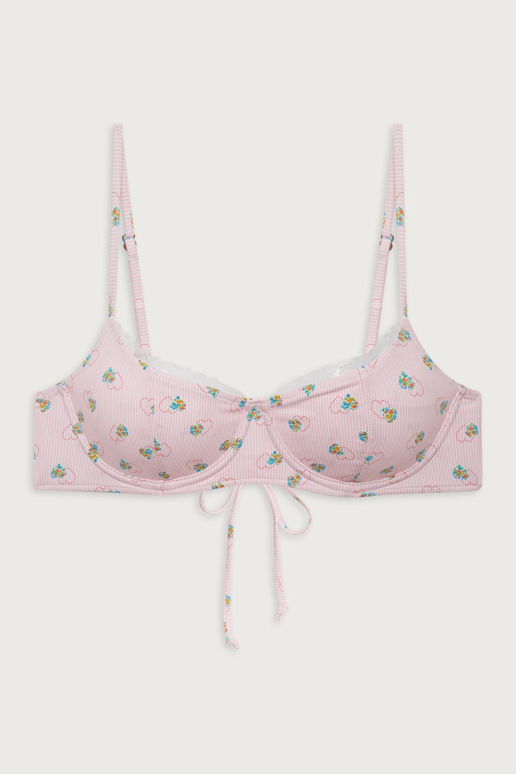 Dove Reversible Classic Bikini Bottom - Sweetheart Stripe Product Image
