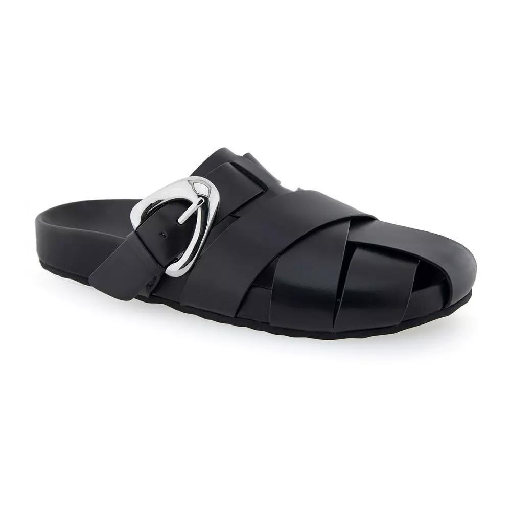 Aerosoles Liberty Women's Mule Sandals, Size: 7.5, Black Leather Product Image