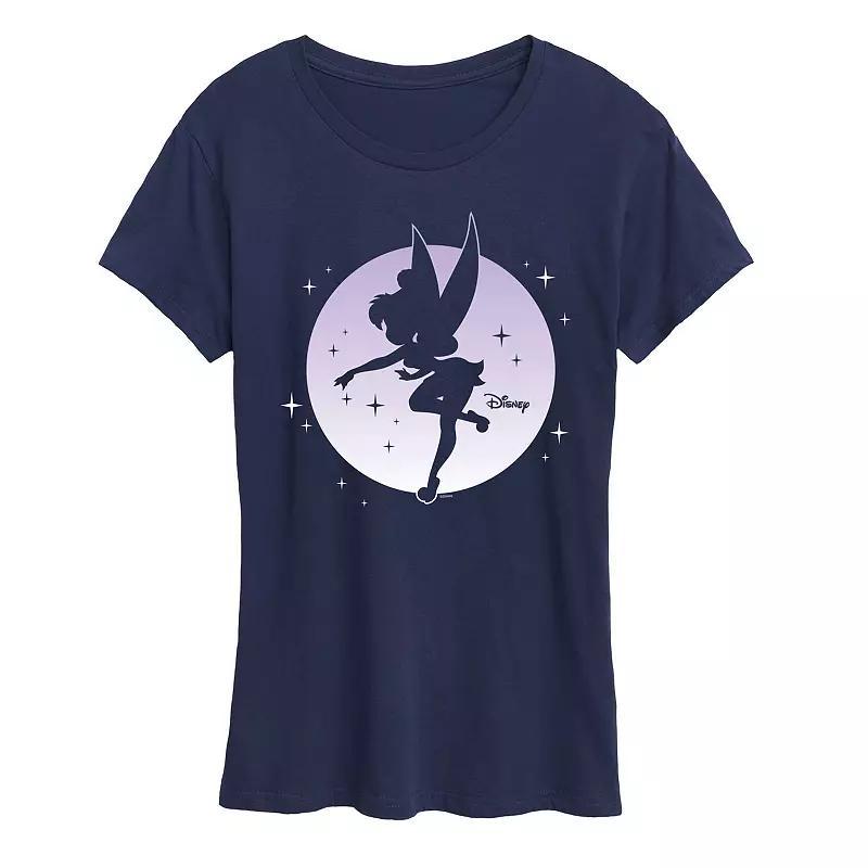 Disney's Tinker Women's Bell Moon Graphic Tee, Girl's, Size: Medium, Blue Product Image