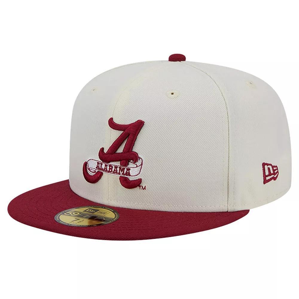 Men's New Era  Cream/Navy Detroit Tigers Chrome Sutash 59FIFTY Fitted Hat, Size: 7 1/4, Beige Product Image