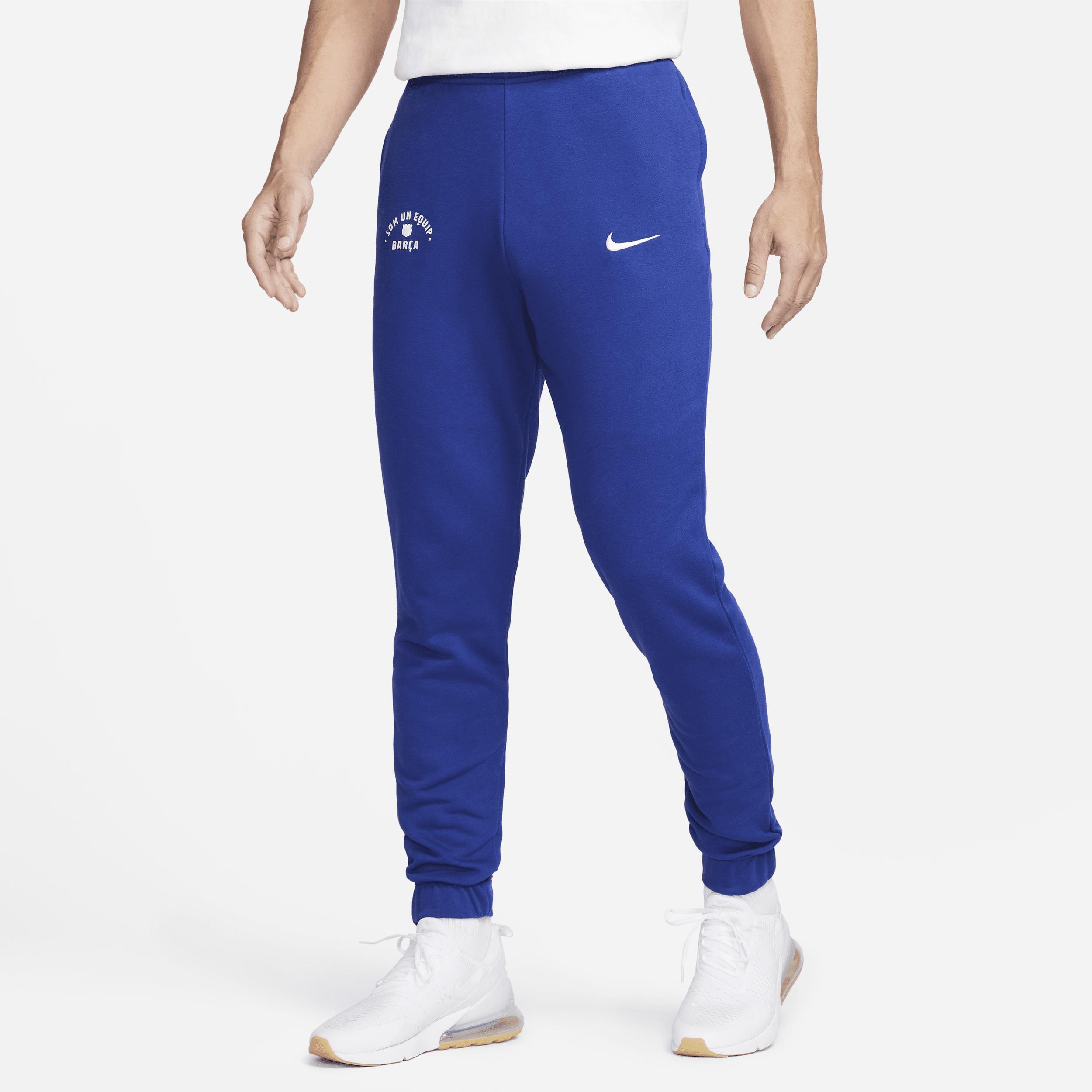 Men's Nike  Blue Barcelona Fleece Pants, Size: Large, Bar Blue Product Image