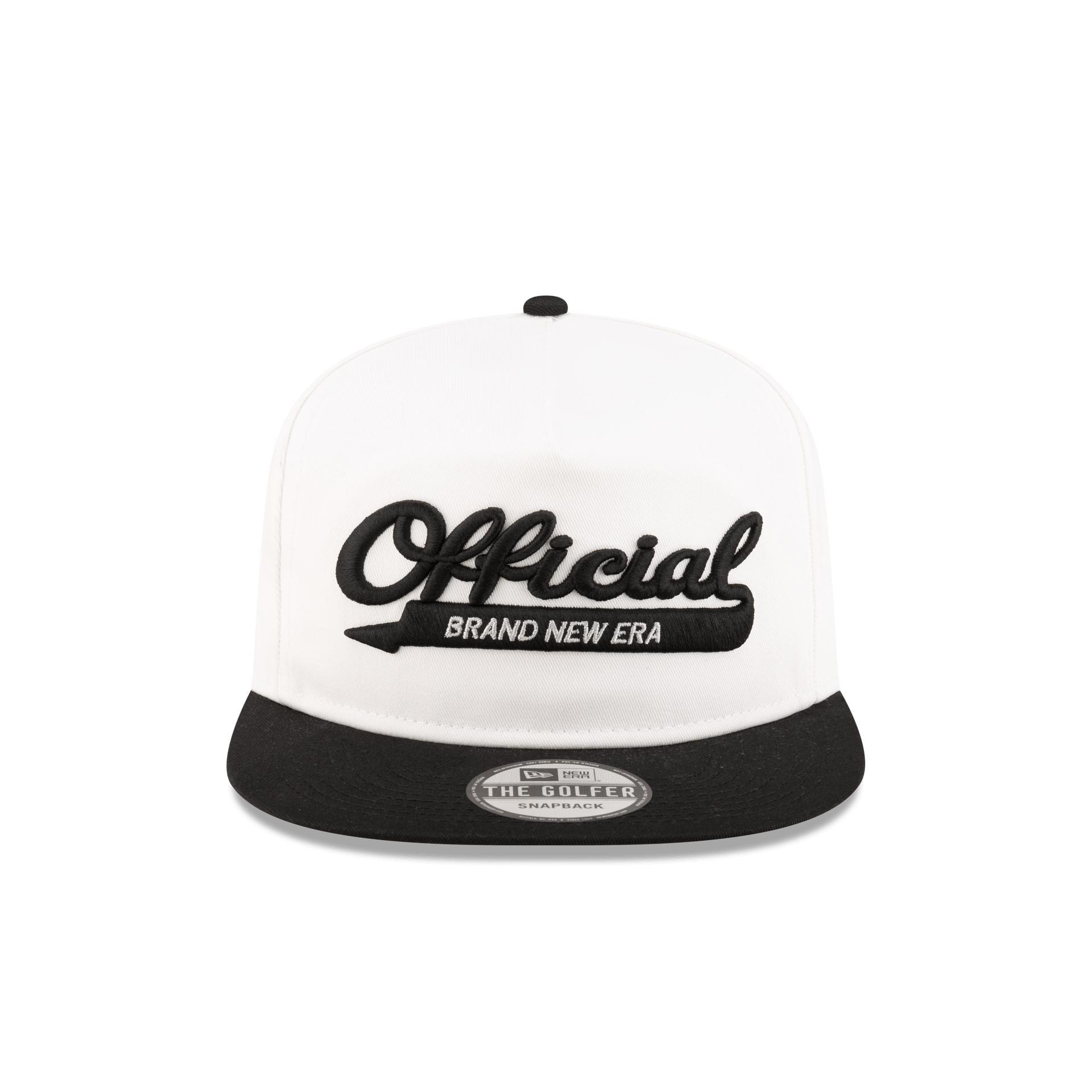 Official College White Golfer Snapback Hat Male Product Image