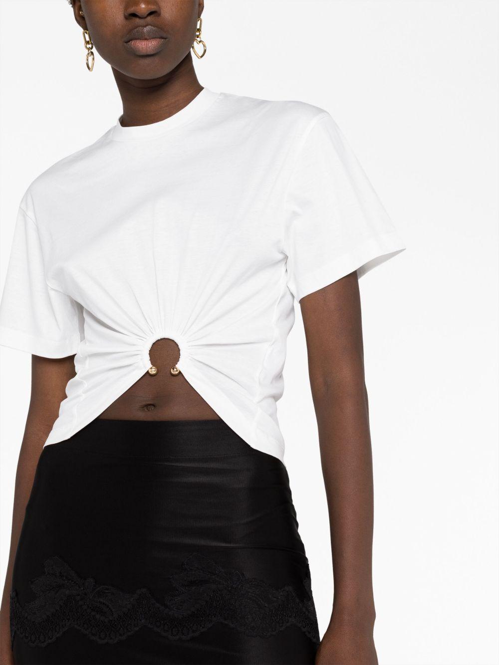 gathered cotton T-shirt Product Image