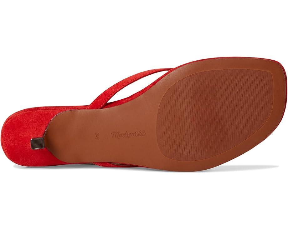 Women's Madewell Tamia Heeled Thong Sandals - Suede Product Image