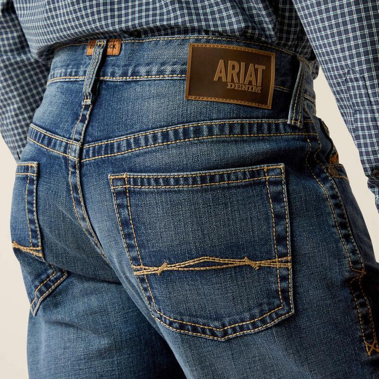 SALE Ariat® Men's M4 Relaxed Nate Boot Cut Jeans in Heath Product Image