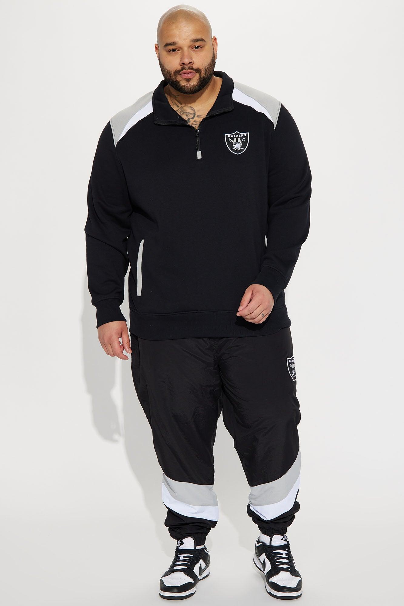 Raiders Quarter Zip Sweatshirt - Black Product Image