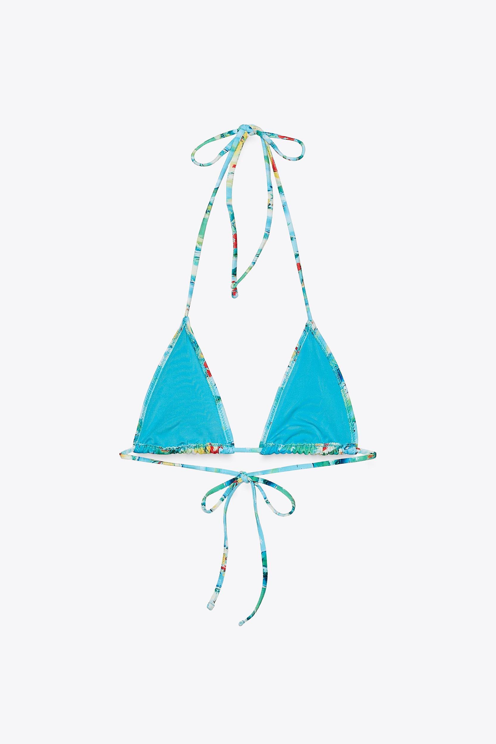 TROPICAL PRINT BIKINI TOP Product Image