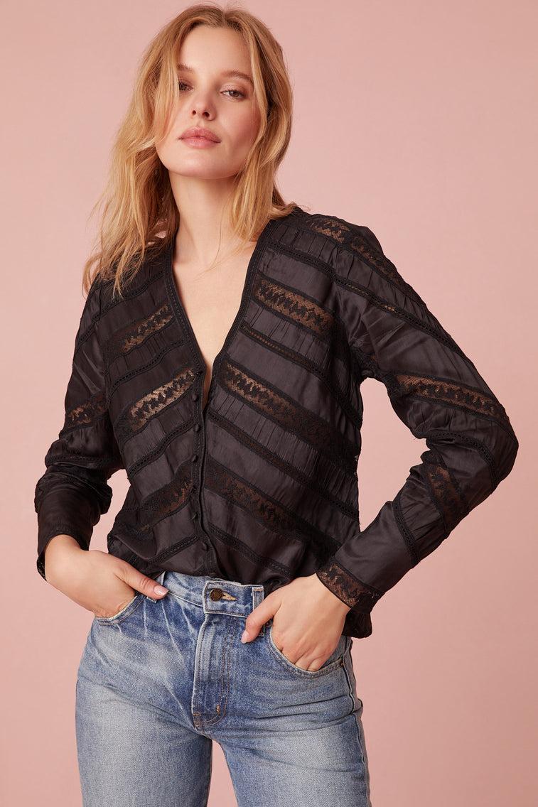 Tandra V-Neck Blouse Product Image
