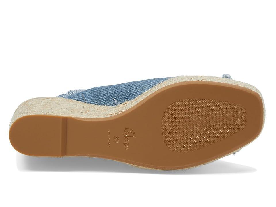 Womens Fatima 95MM Canvas Wedge Espadrilles Product Image