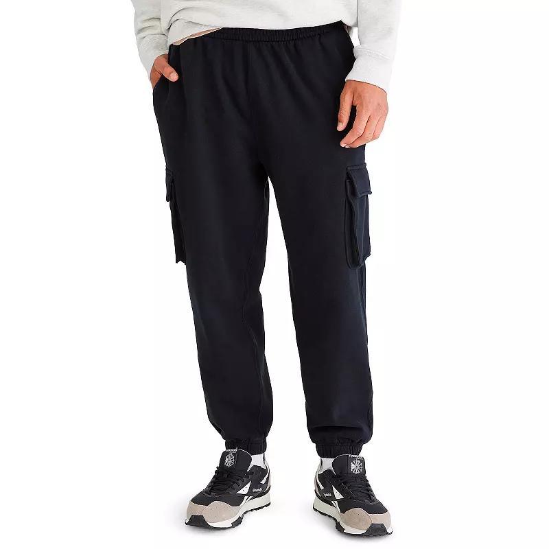 Men's Aeropostale Cargo Fleece Sweatpants, Size: Large, Dark Black Product Image