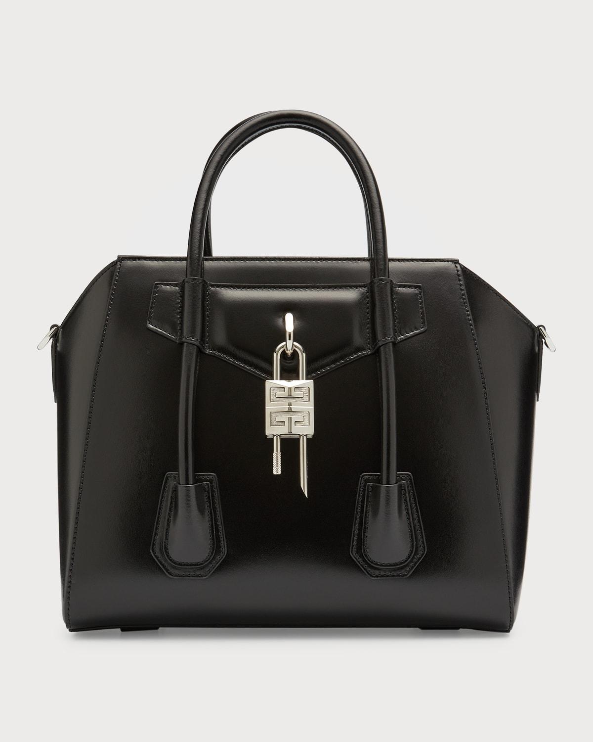 Womens Small Antigona Lock Bag in Box Leather Product Image